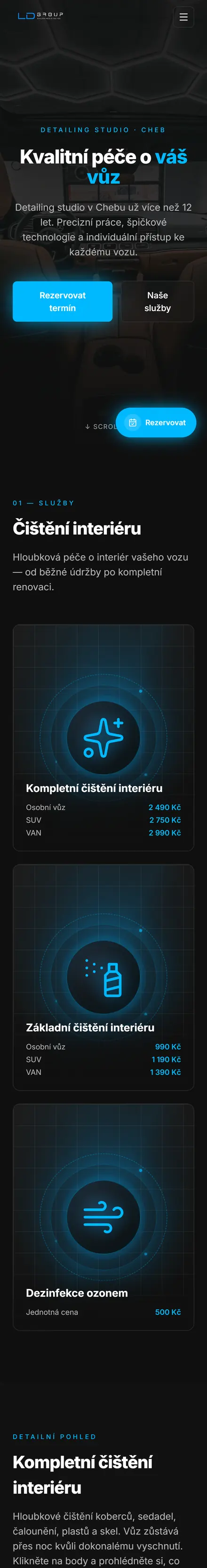 Web LD Group v mobilu